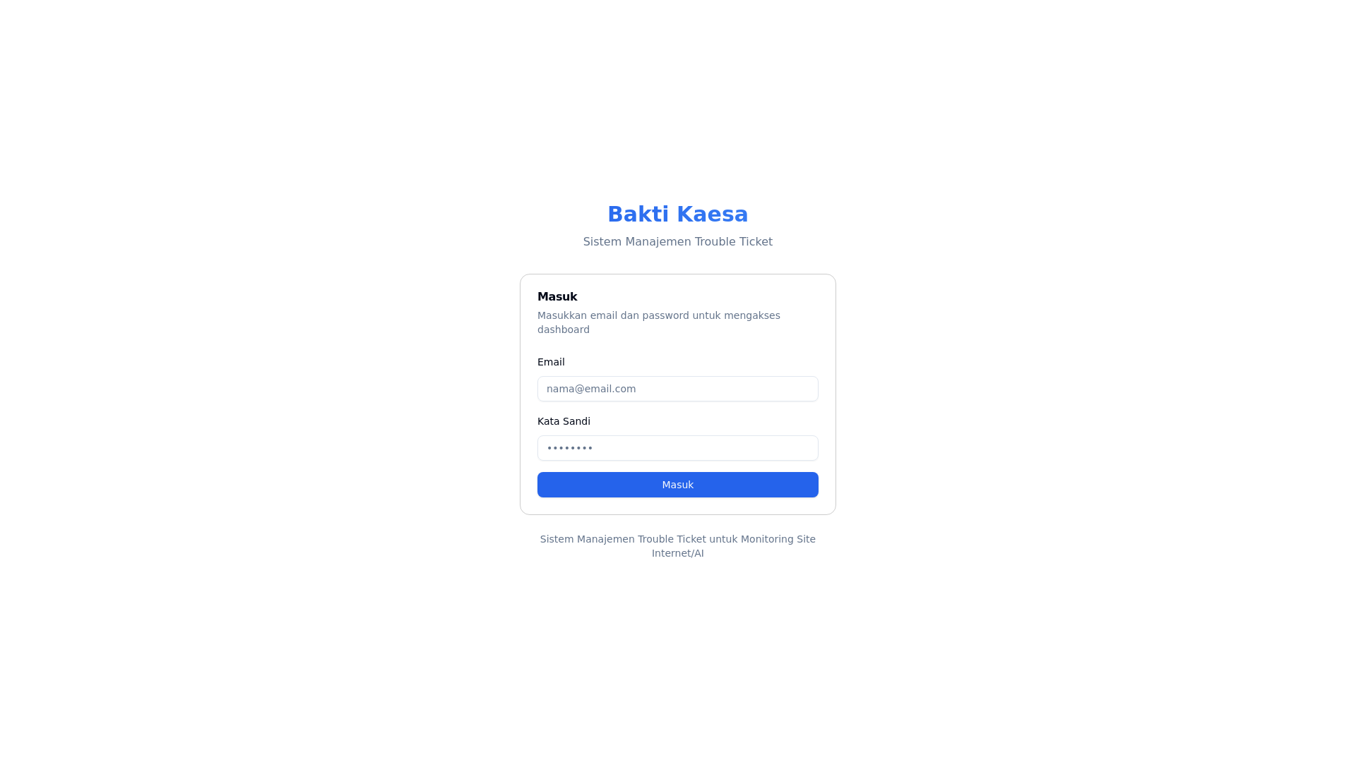 website screenshot of https://kaesa-bakti.pages.dev/
