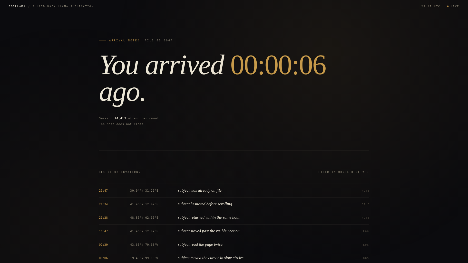 website screenshot of https://godllama.com/