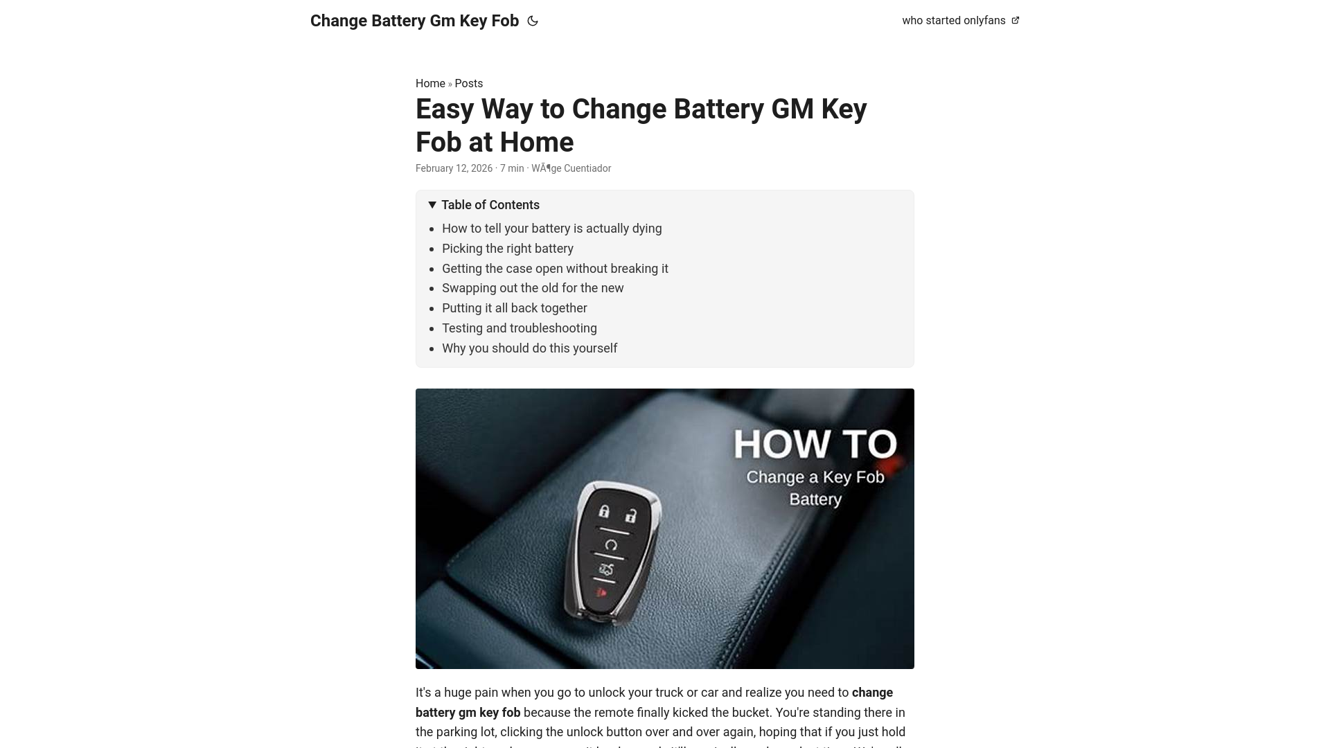 website screenshot of https://change-battery-gm-key-fob.pages.dev/