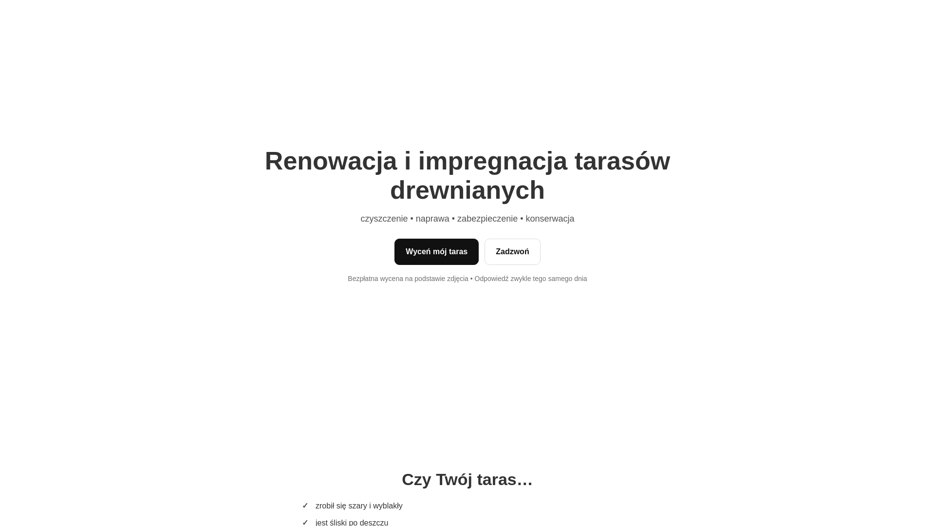 website screenshot of https://tarasjaknowy.pl/