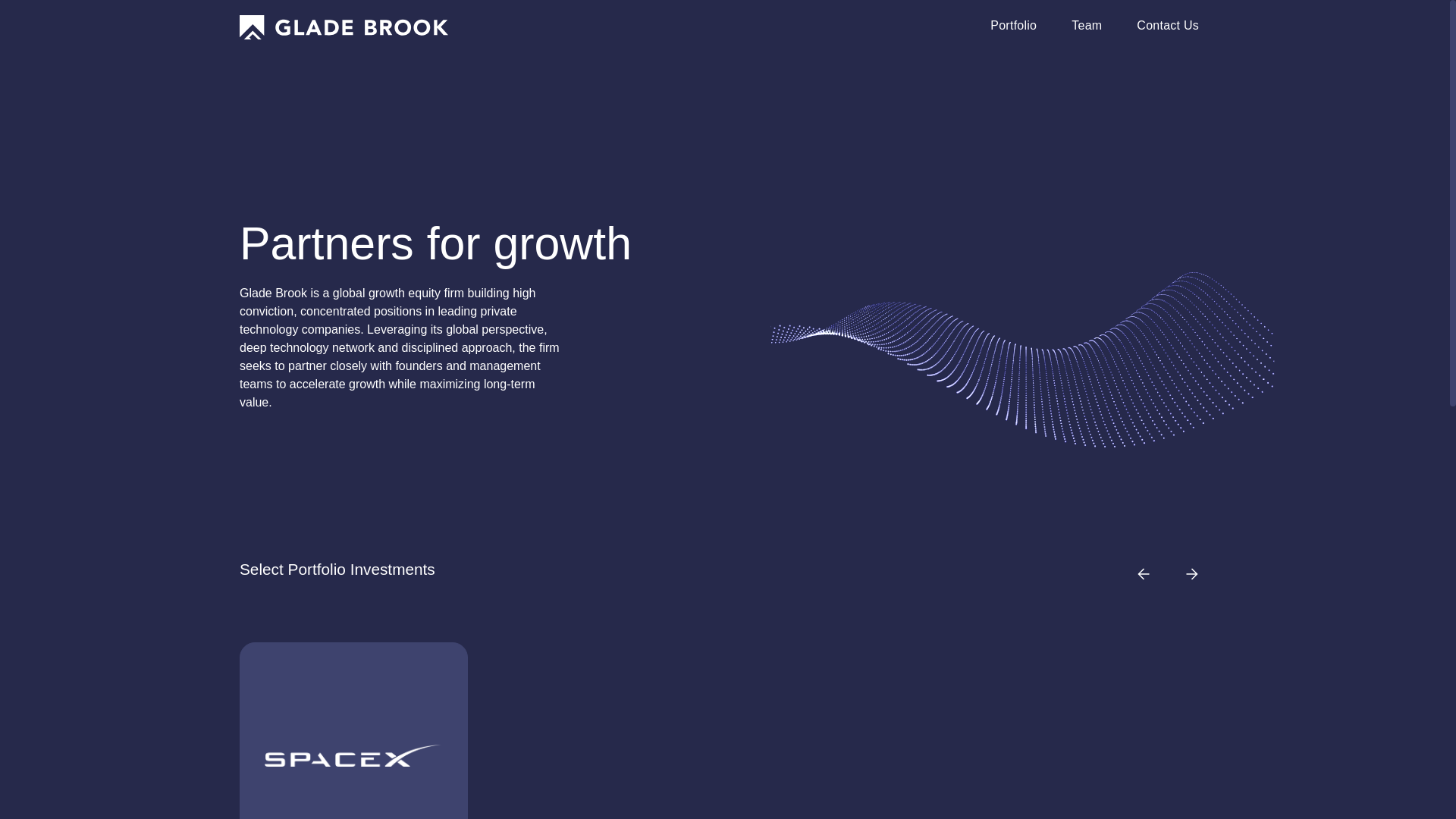 website screenshot of https://itsgladebrookcapital.com/