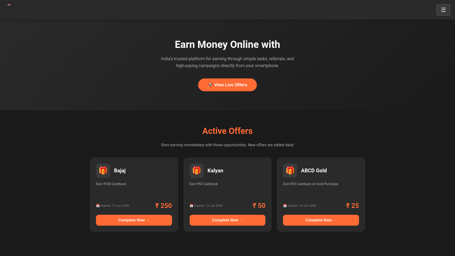website screenshot of https://techycamp.pages.dev/