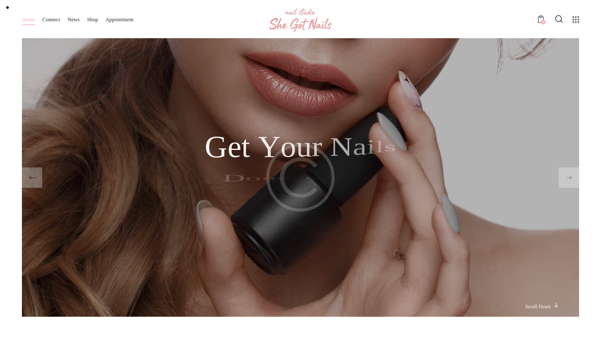website screenshot of https://shegotnails.ph/