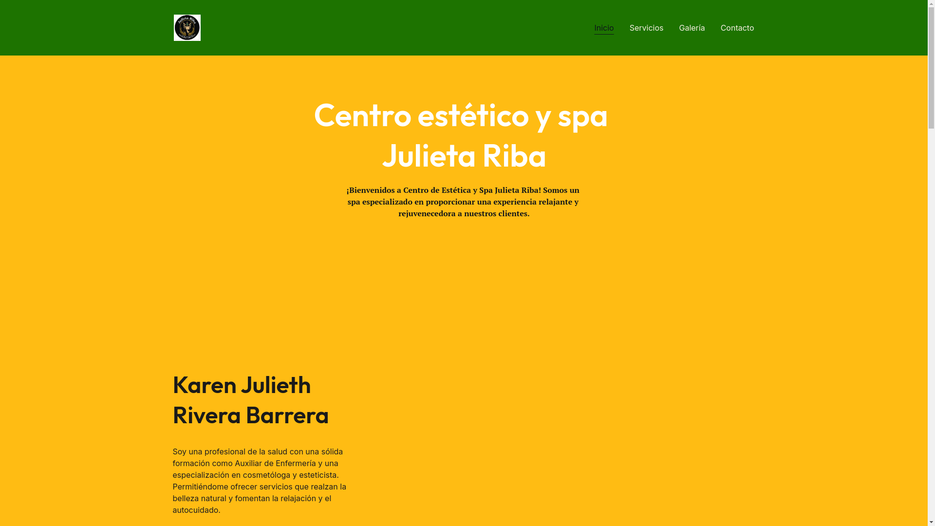 website screenshot of https://centroesteticospajulietariba.com/