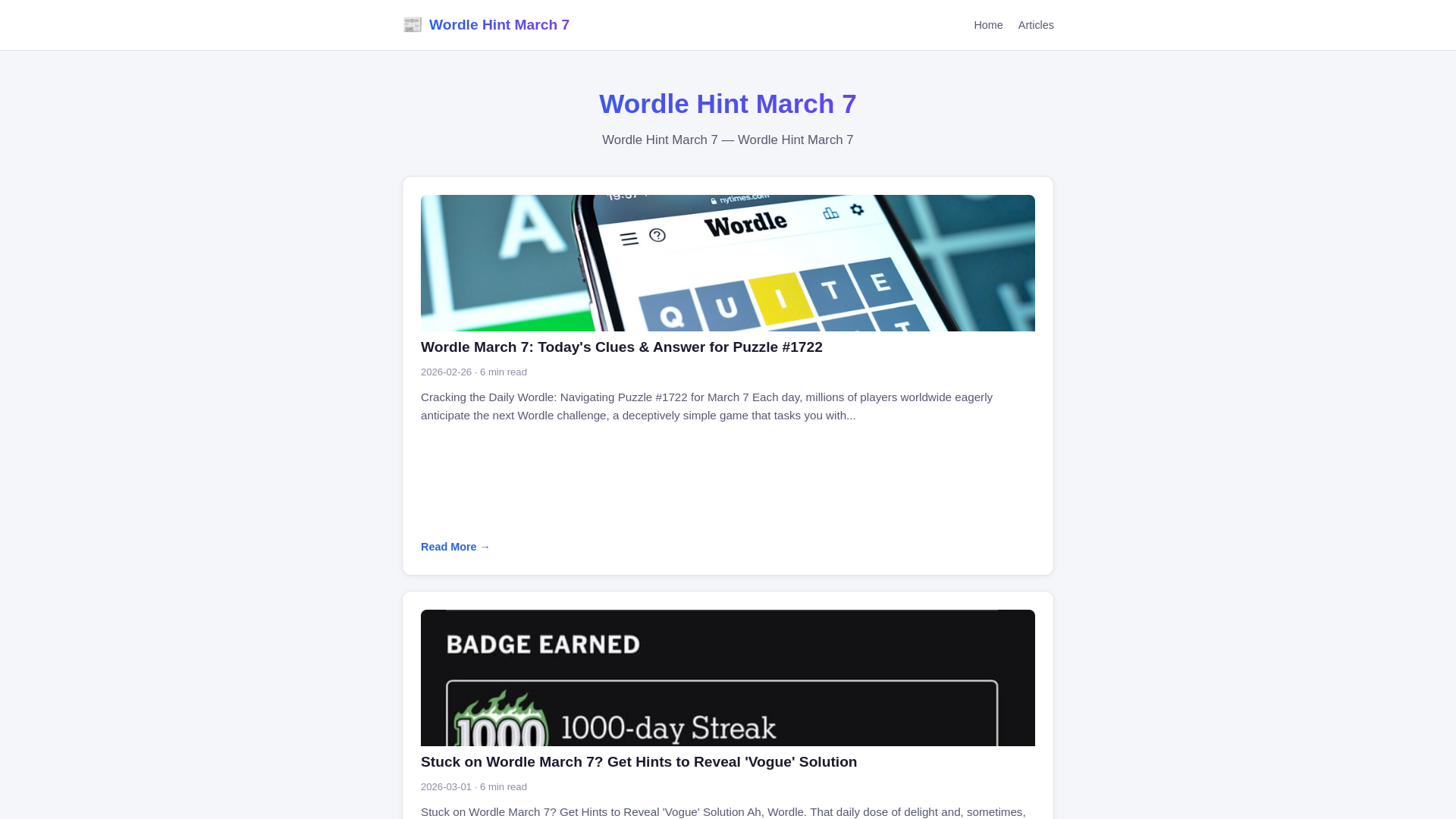 website screenshot of https://wordle-hint-march-7.pages.dev/