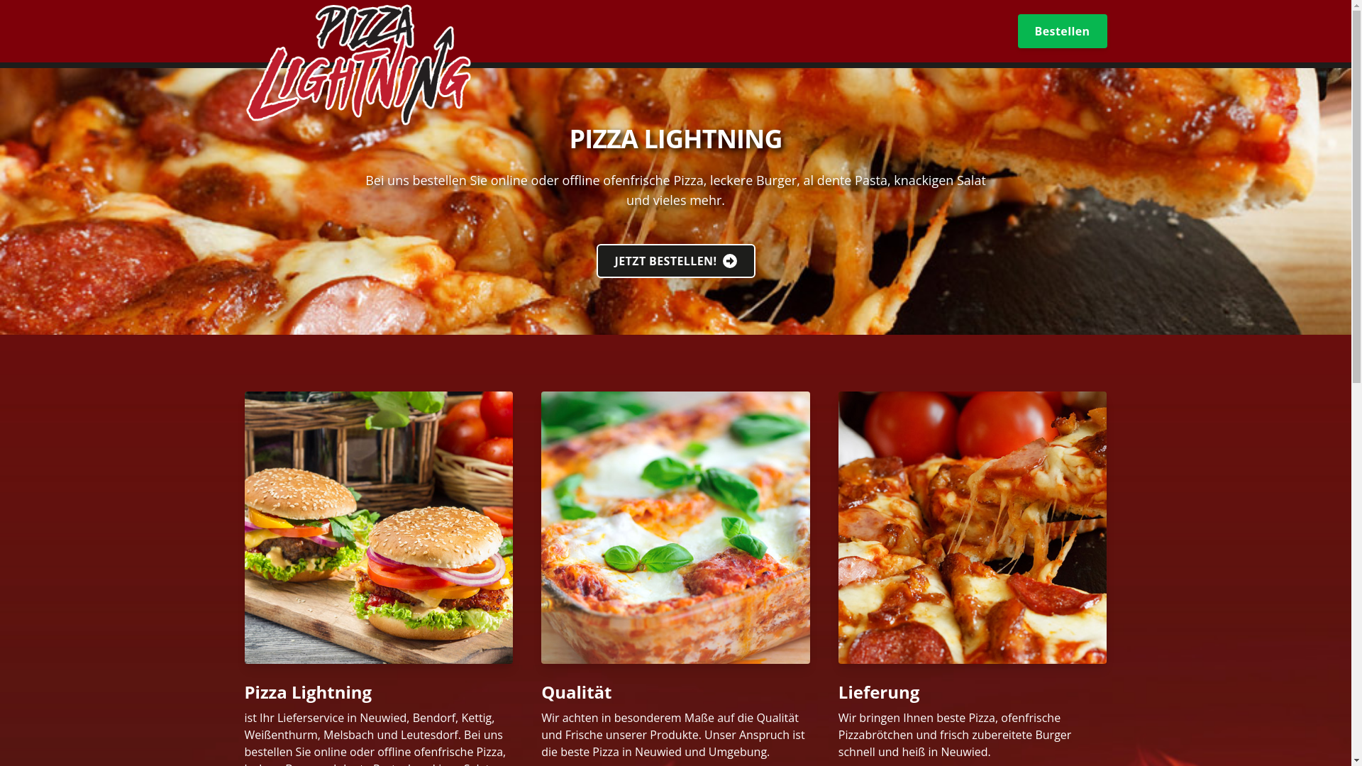 website screenshot of https://orderu-pizza-lightning-de.pages.dev/