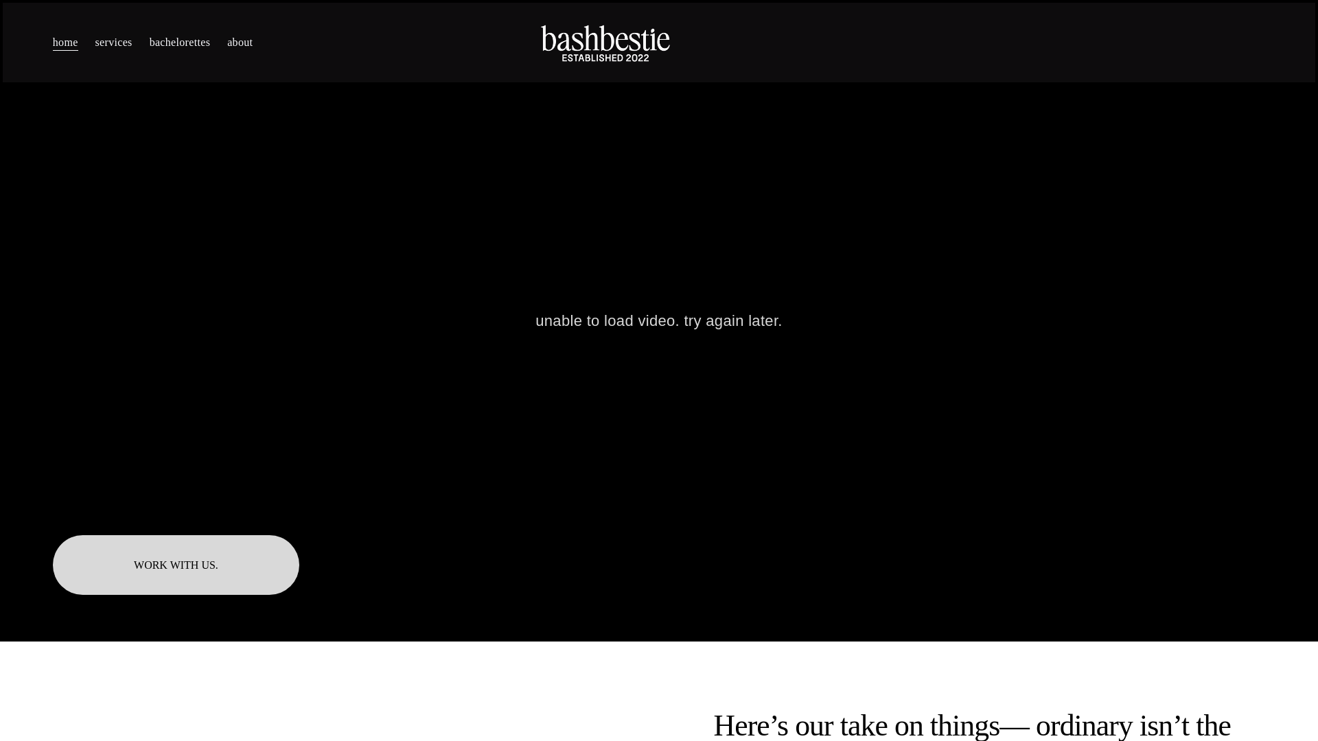 website screenshot of https://bashbestie.co/