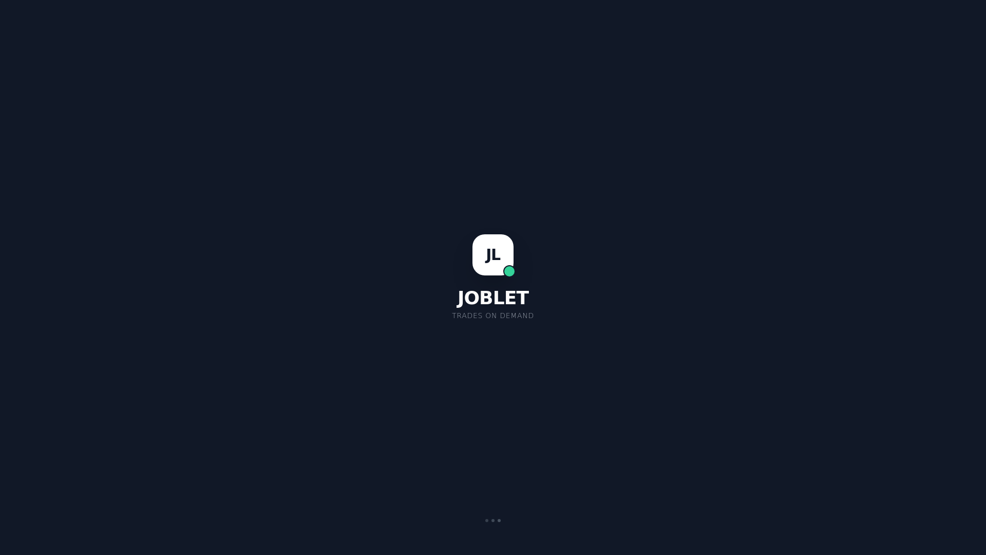 website screenshot of https://joblet.com.au/
