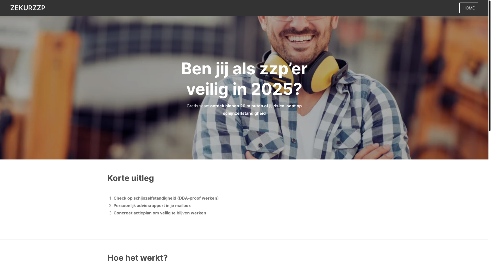website screenshot of https://zekurzzp.nl/