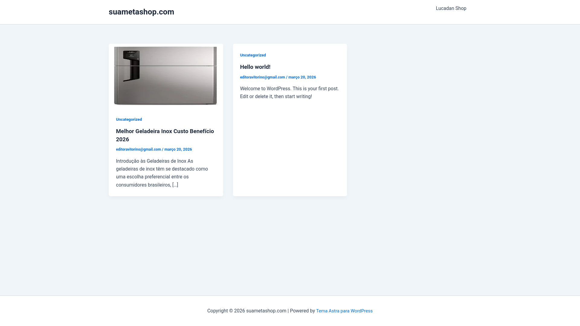 website screenshot of https://suametashop.com/