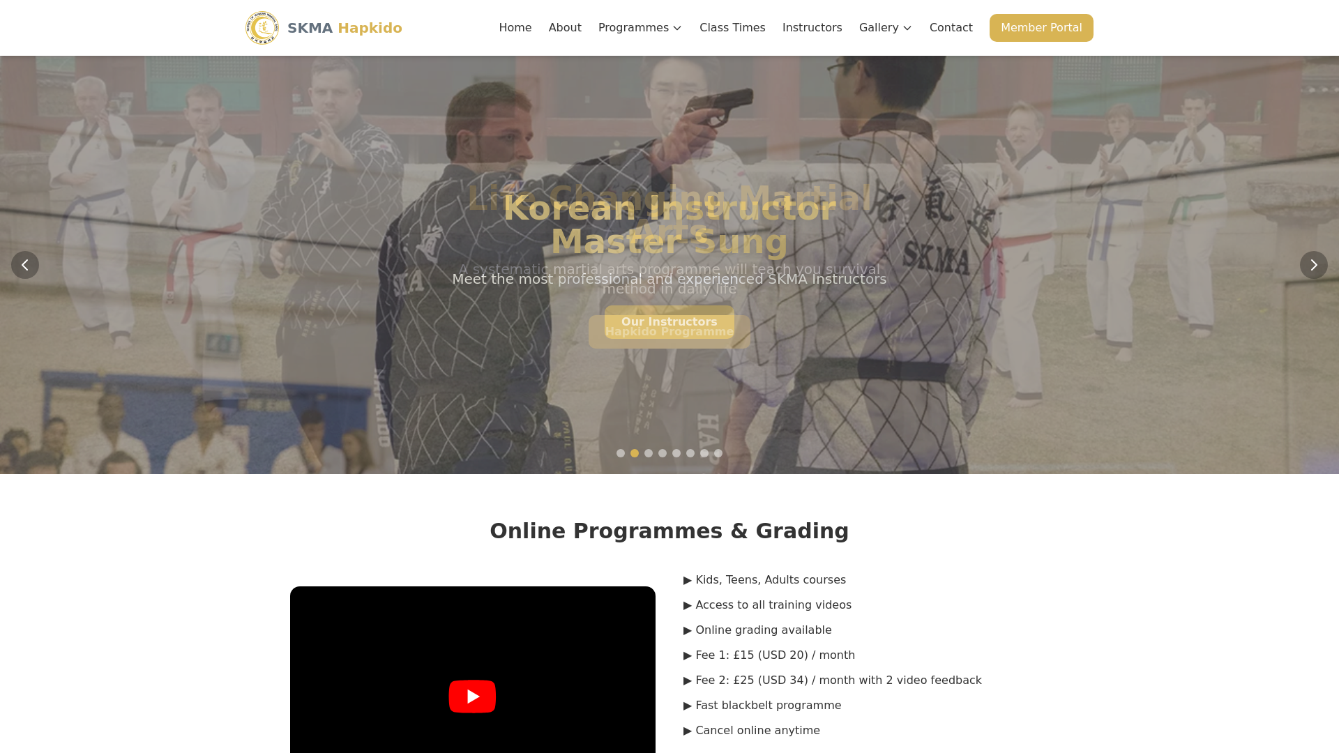 website screenshot of https://skma-website.pages.dev/