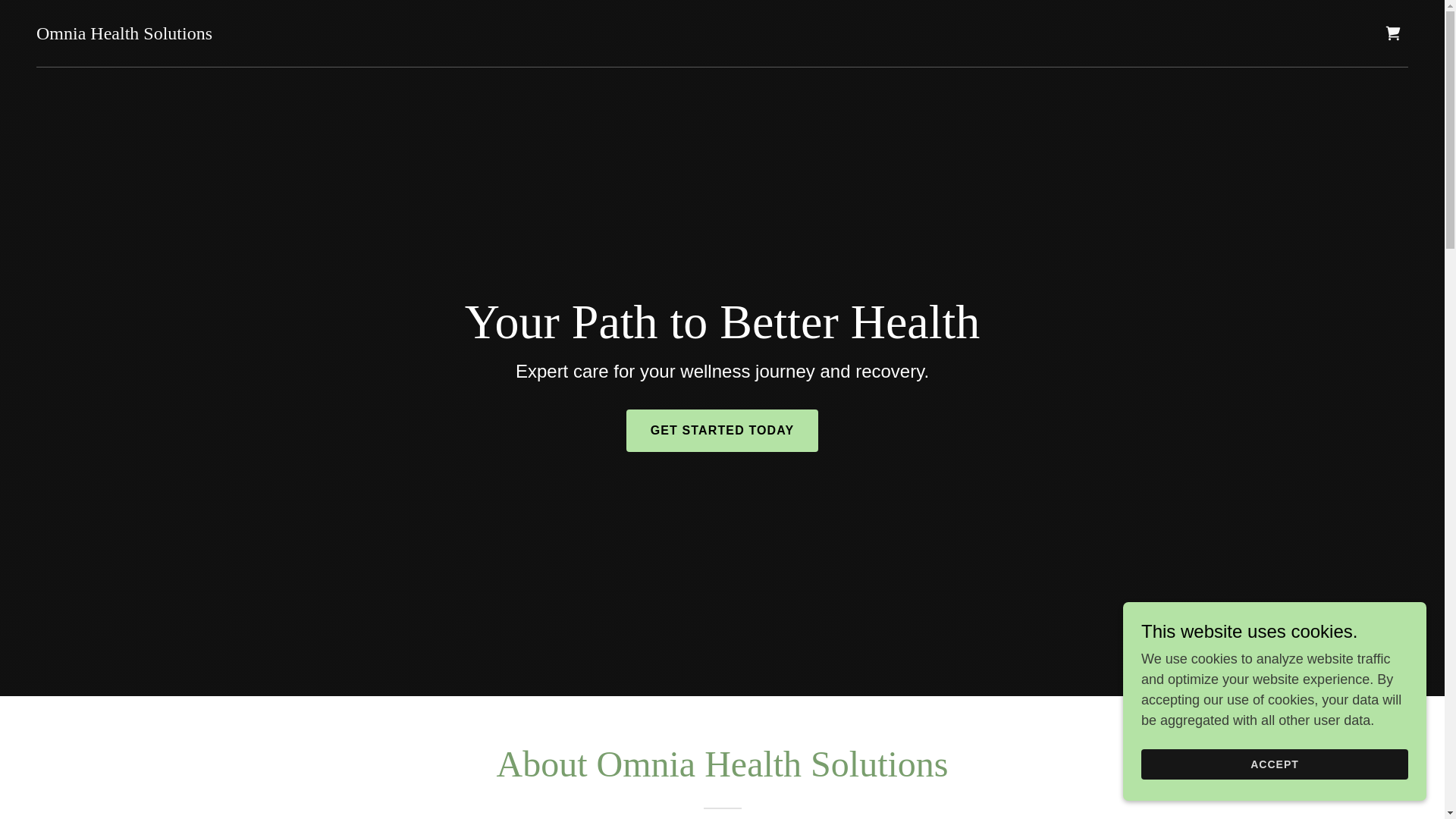 website screenshot of https://omniahealthsolutions.ca/