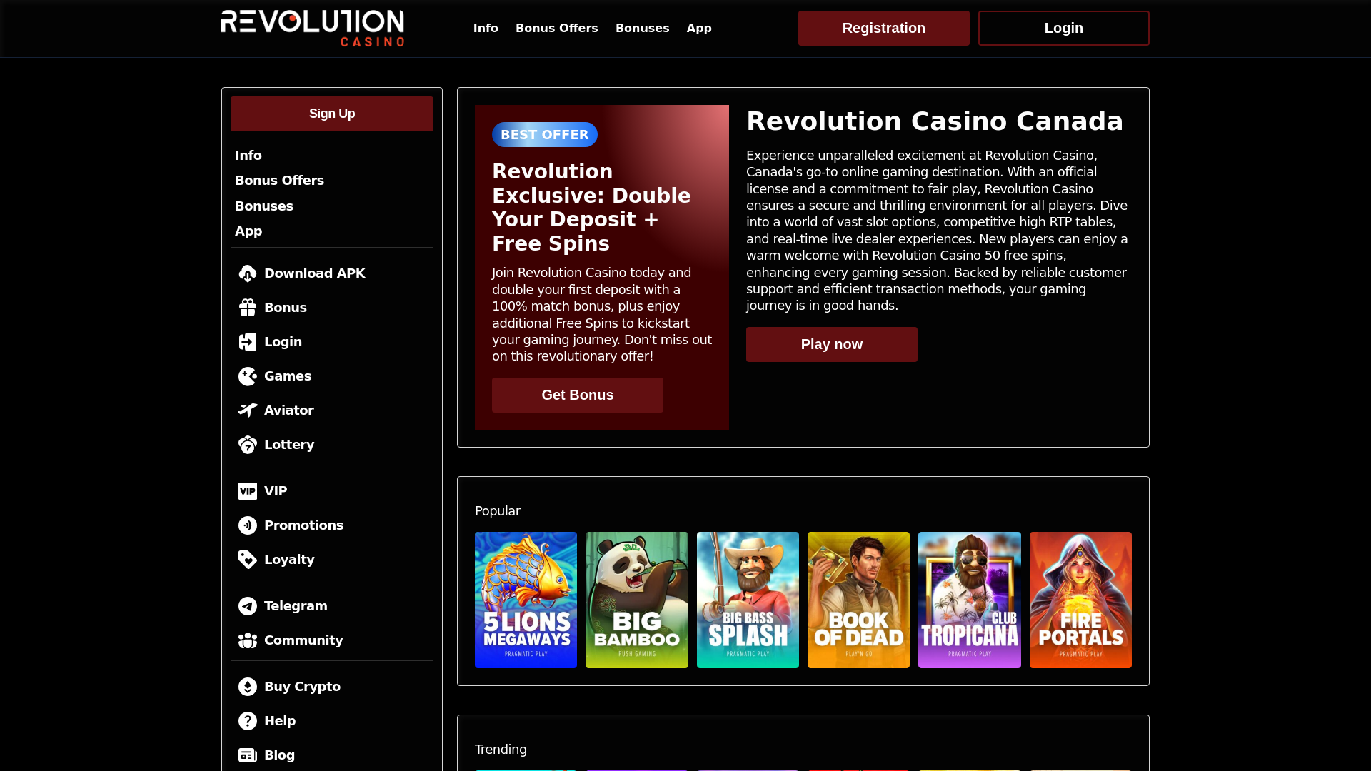 website screenshot of https://revolutioncasinocanada-com.pages.dev/