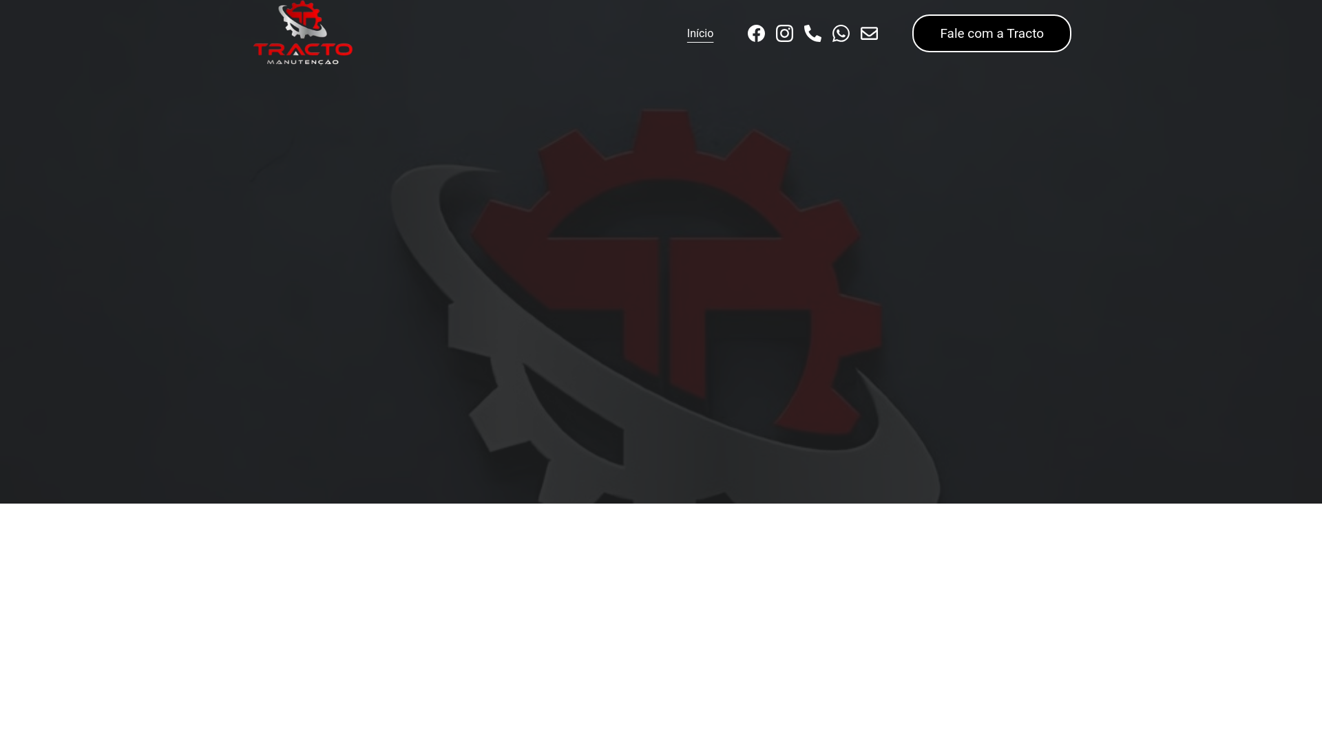 website screenshot of https://tractomanutencao.com.br/