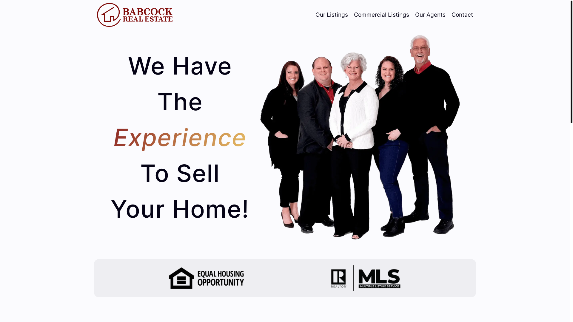 website screenshot of https://babcockrealestatene.com/