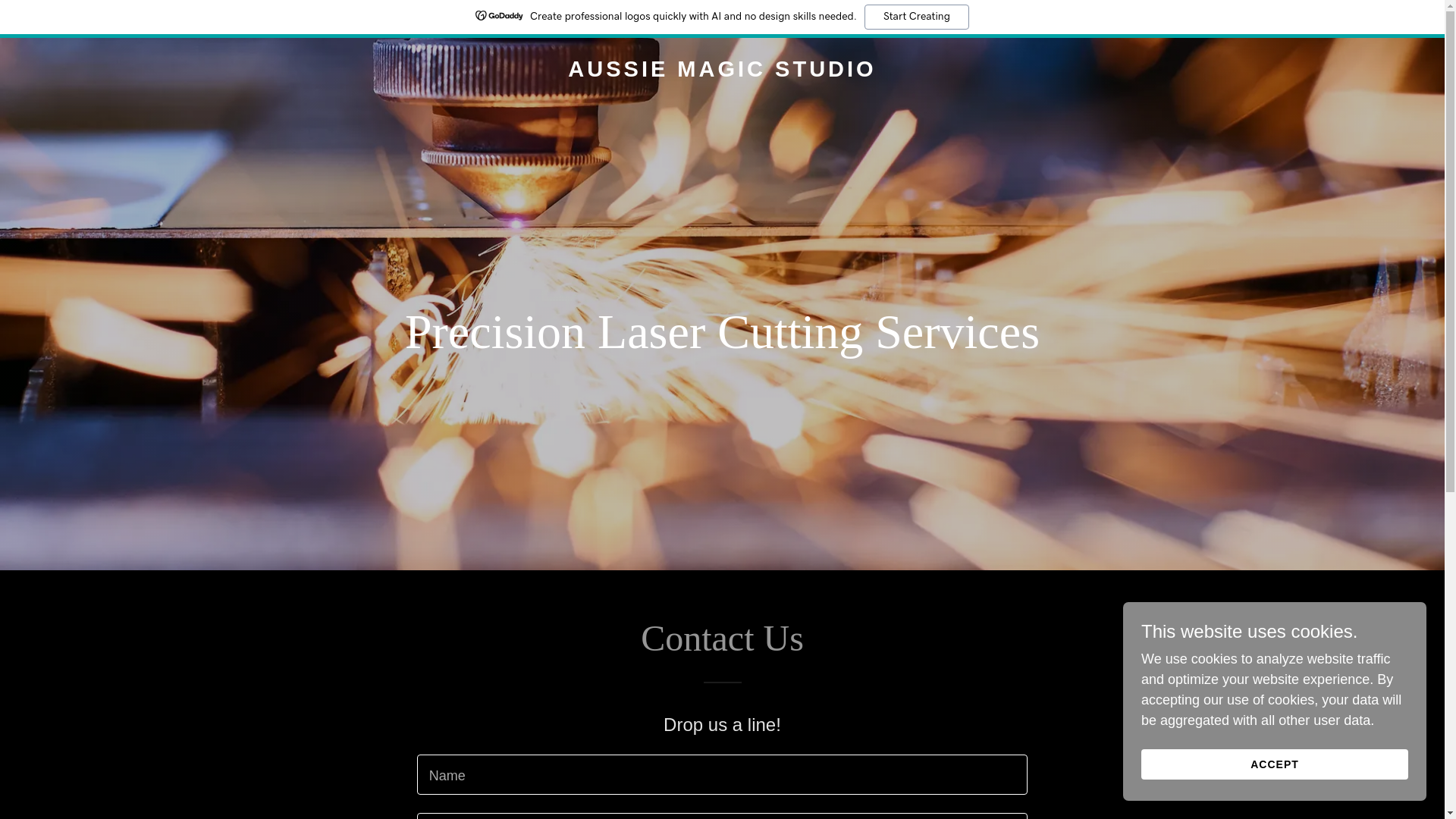 website screenshot of https://aussiemagicstudio.com.au/