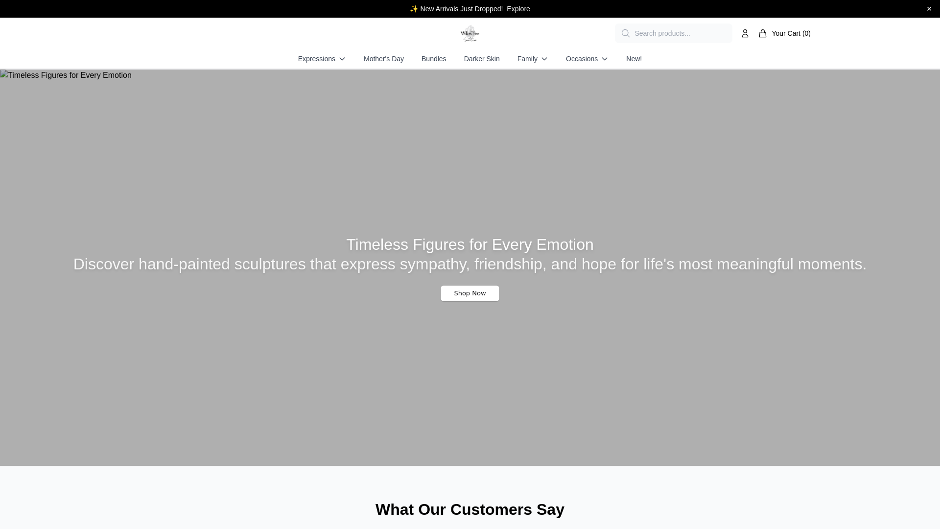 website screenshot of https://willowtreeonline.shop/