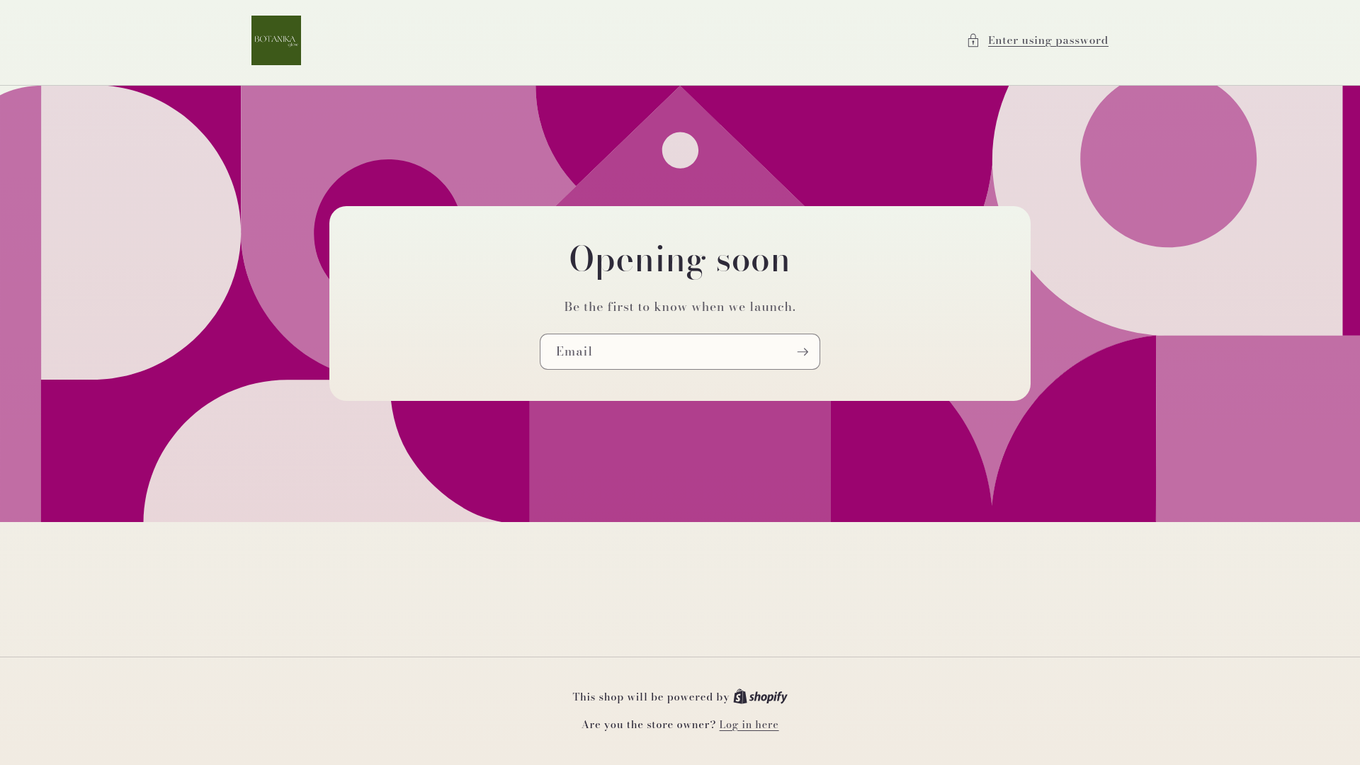 website screenshot of https://botanikaglow.com/