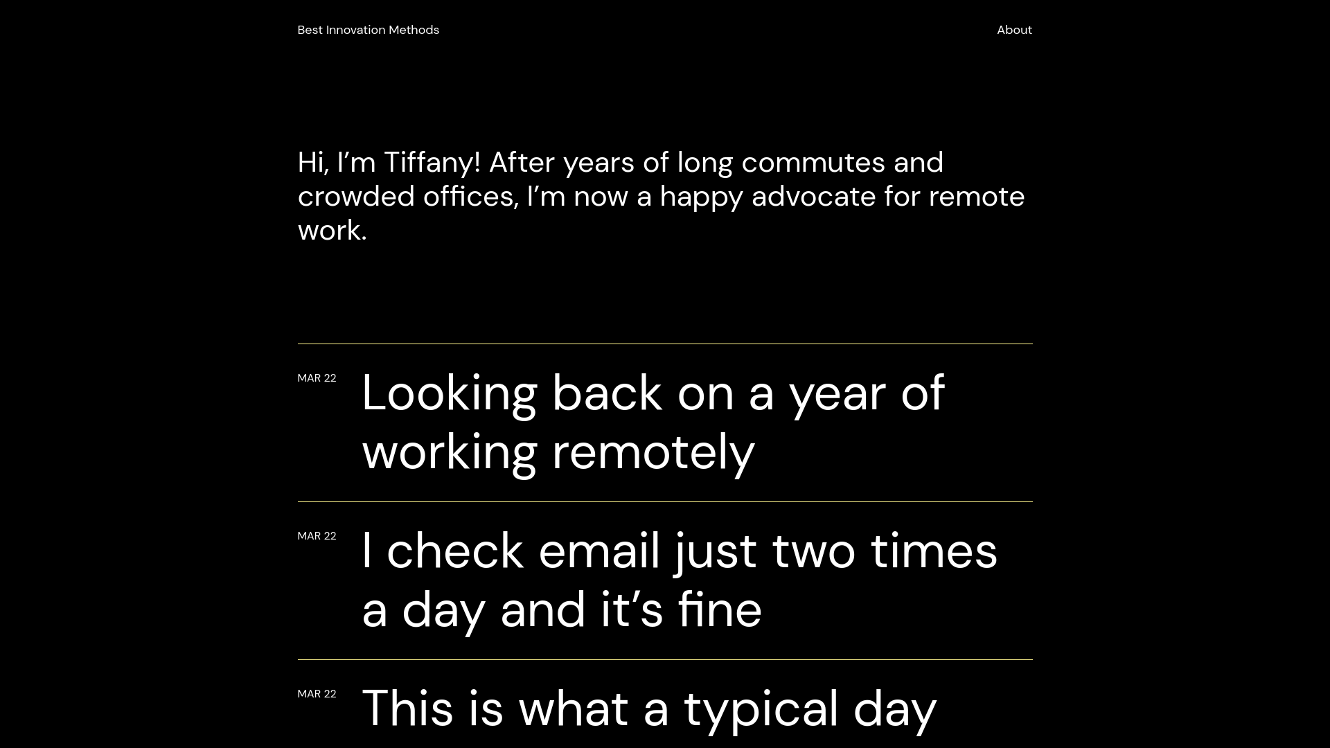 website screenshot of https://innovate4me.org/