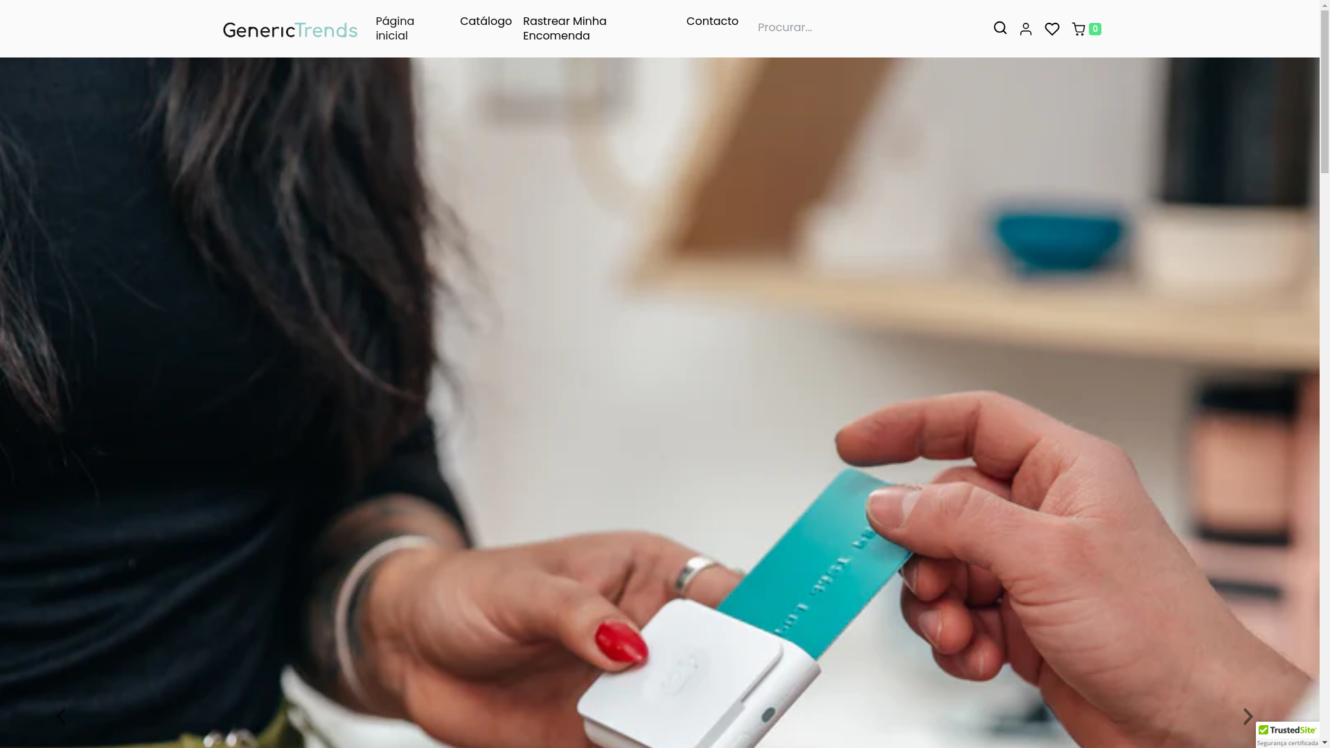 website screenshot of https://generictrends.pt/