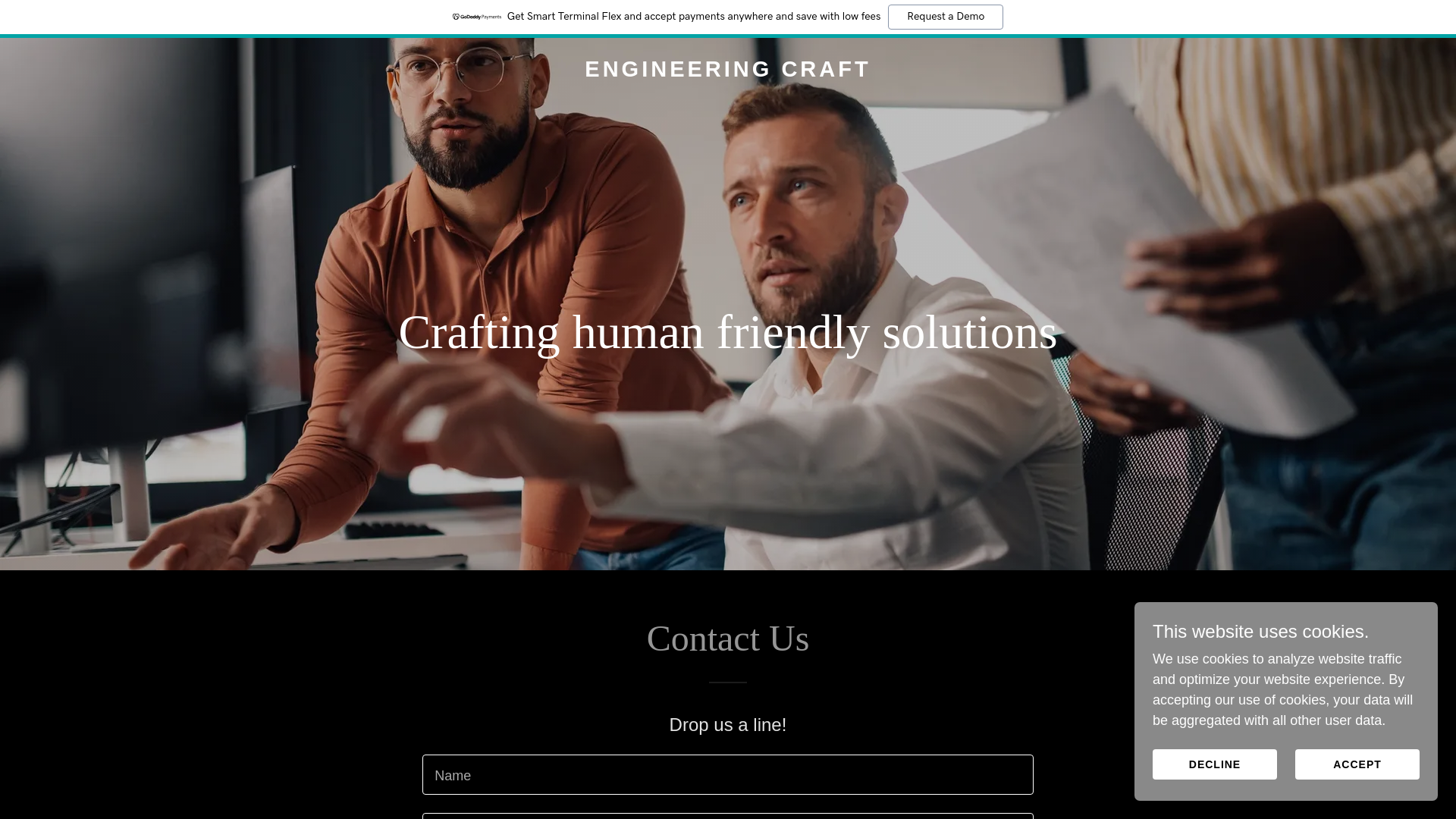 website screenshot of https://engineering-craft.co.uk/