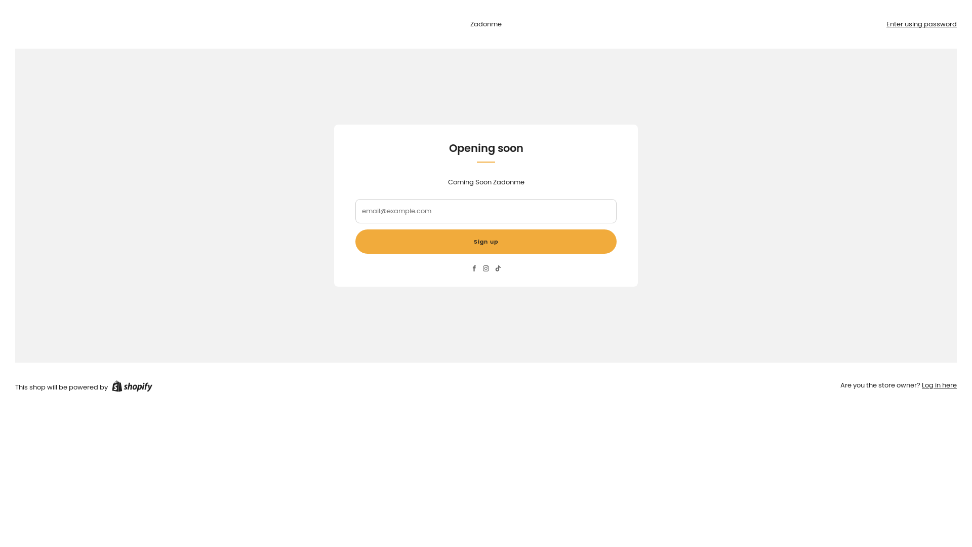 website screenshot of https://zadonme.com/