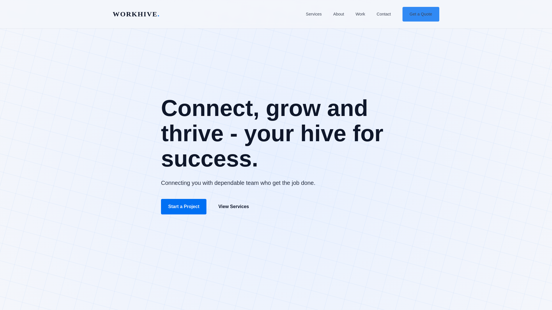 website screenshot of https://workhivepartnersph.com/