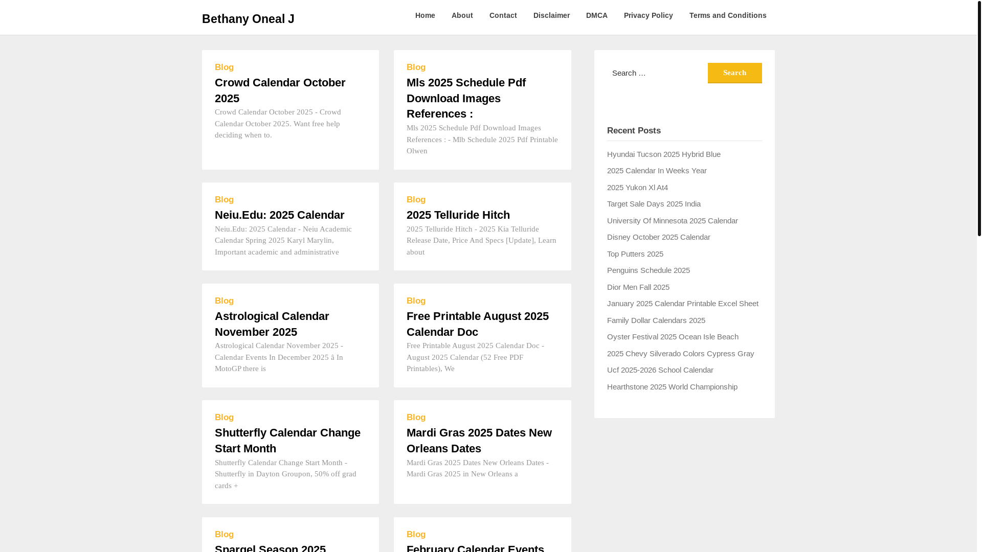 website screenshot of https://bethanyonealj.pages.dev/