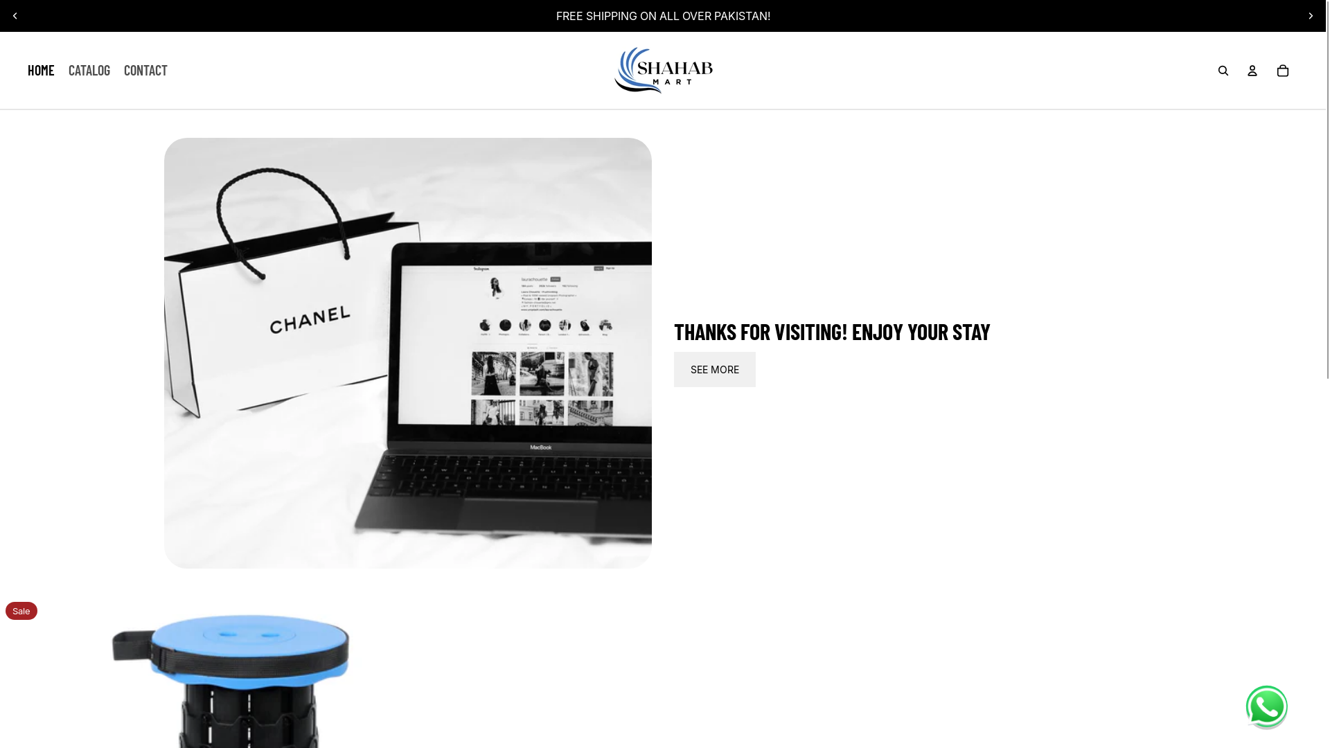 website screenshot of https://shahabmart.shop/