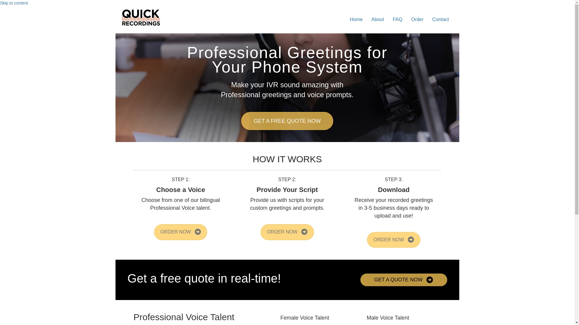 website screenshot of https://quickrecordings.pages.dev/