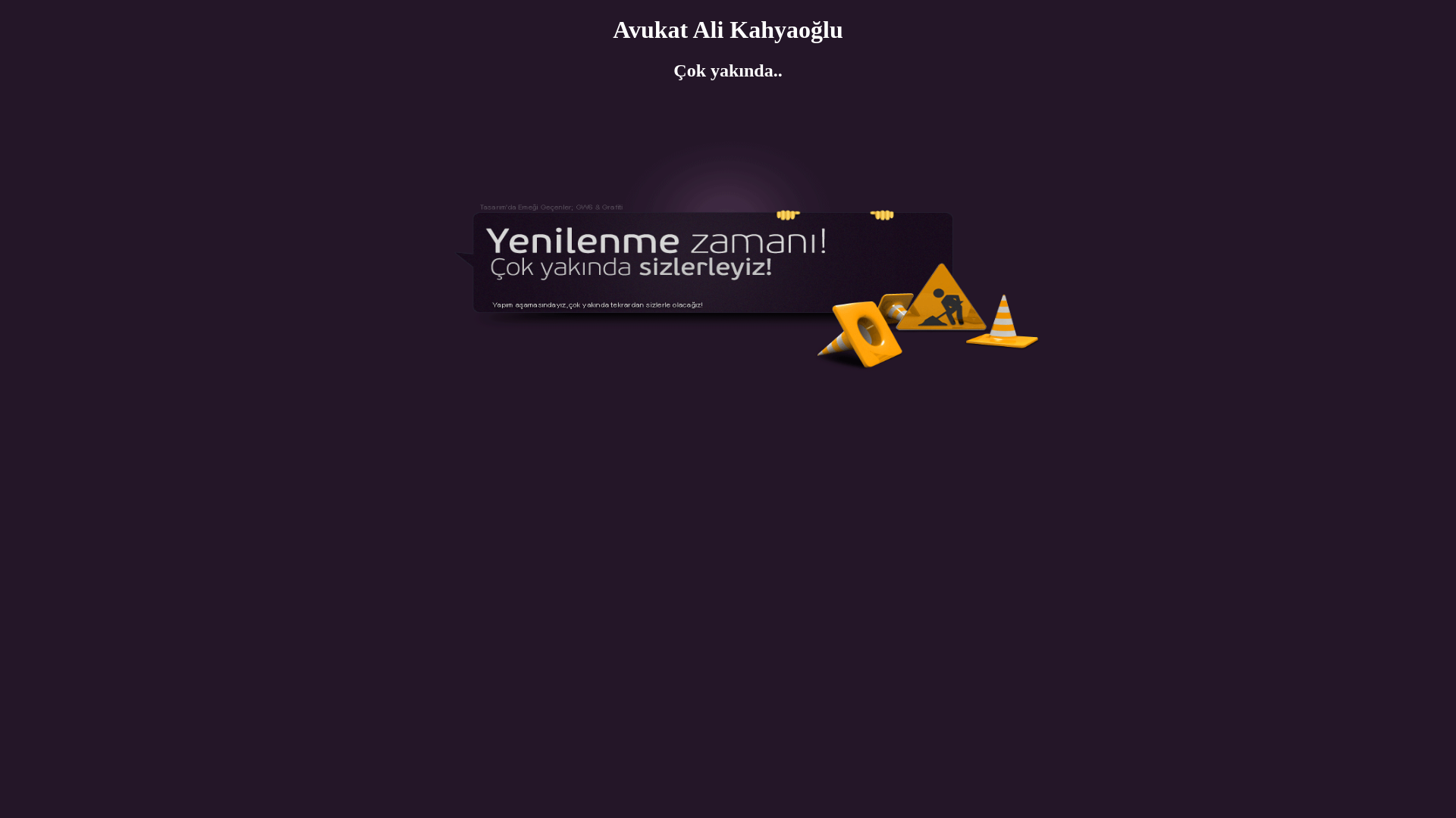 website screenshot of https://alikahyaoglu.av.tr/