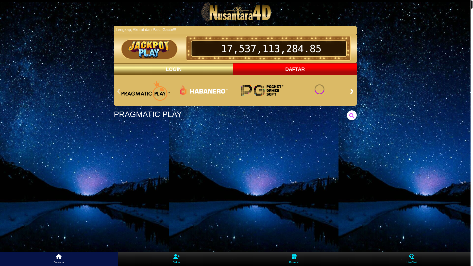 website screenshot of https://rtpnskawai.cfd/
