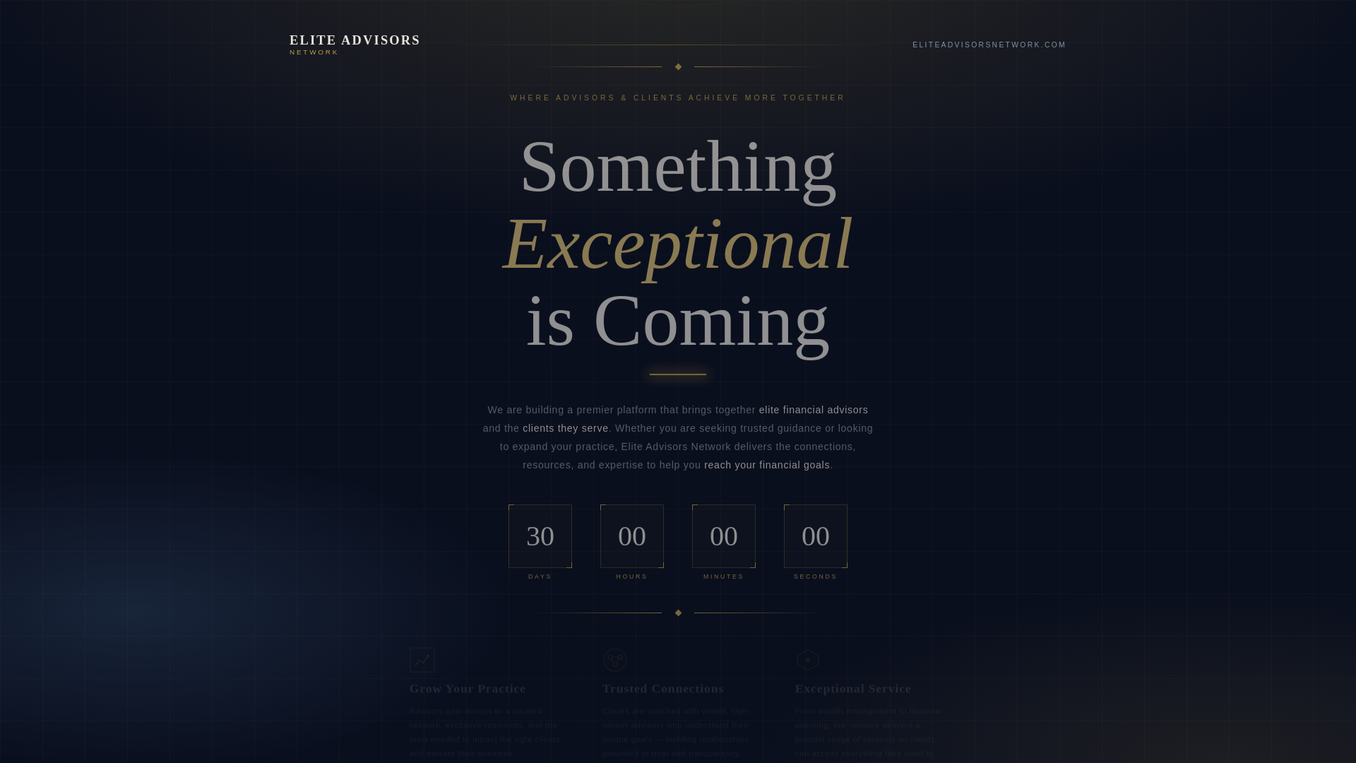 website screenshot of https://eliteadvisorsnetwork.com/