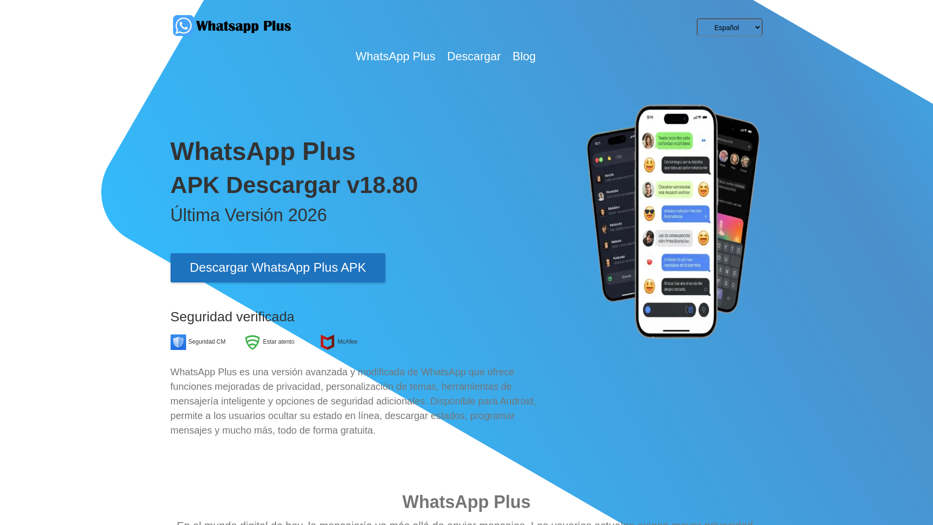 website screenshot of https://watplus.net
