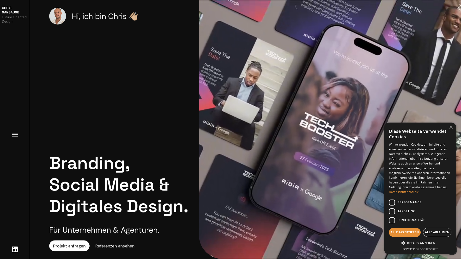 website screenshot of https://chris-gansauge.de/