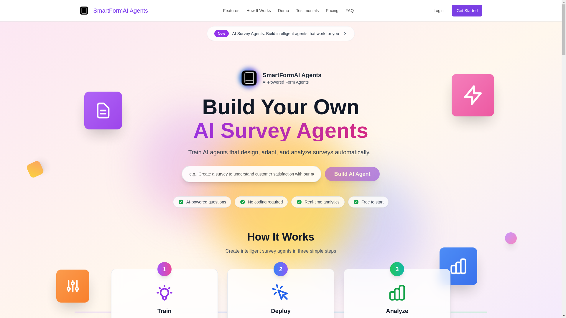 website screenshot of https://surveyagent.app/
