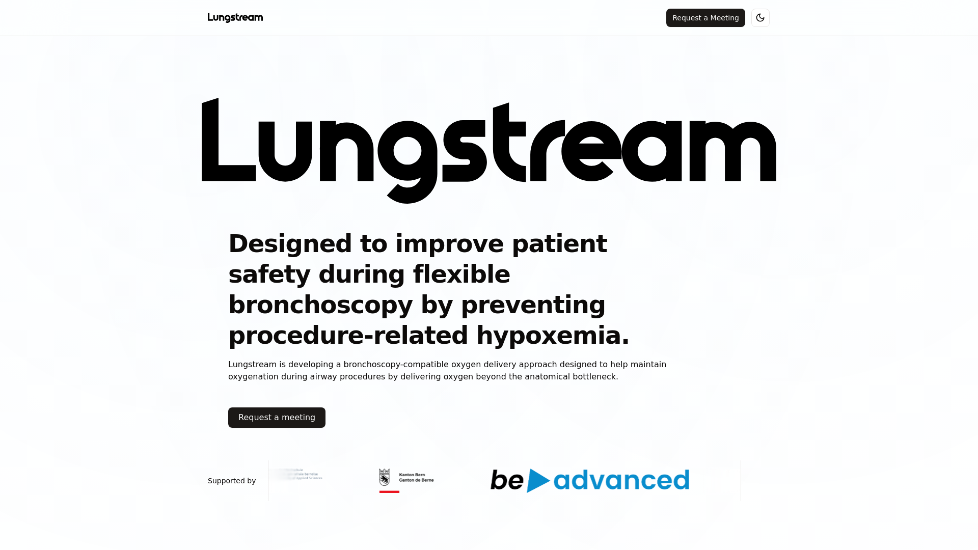 website screenshot of https://lungstream.pages.dev/