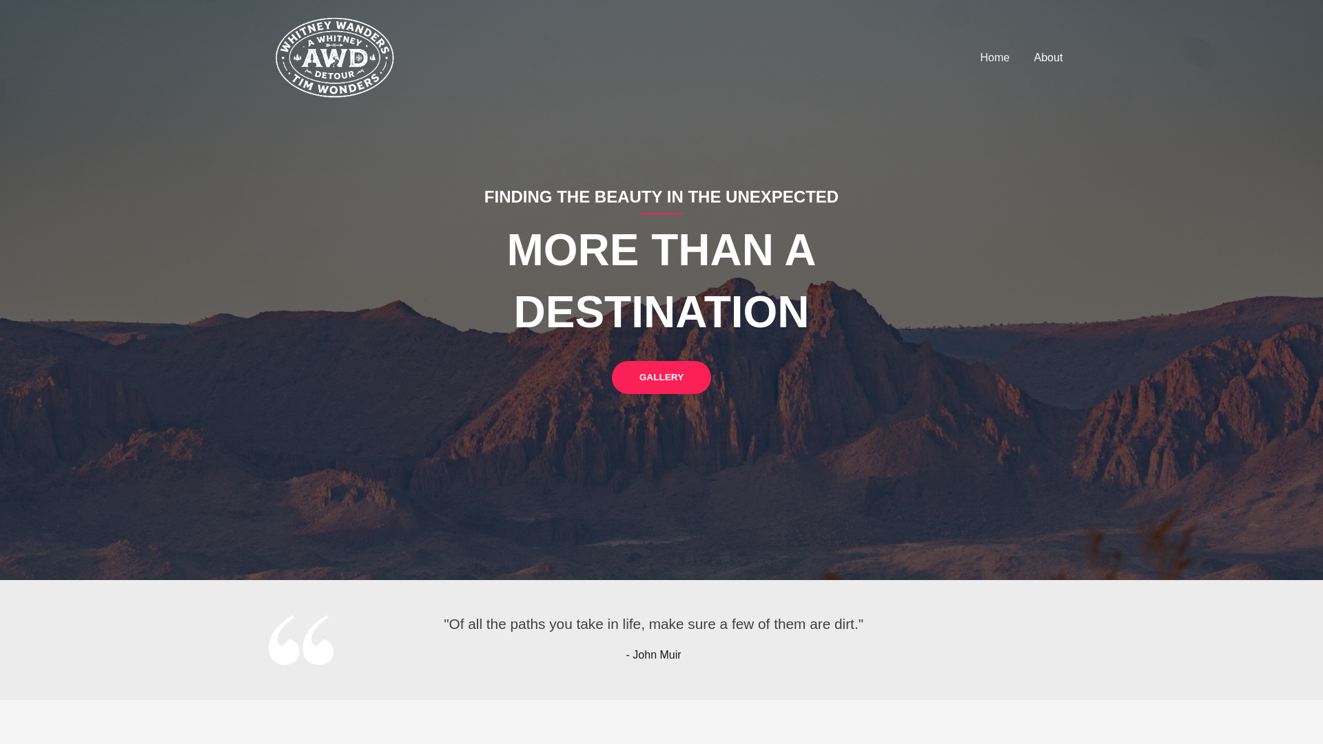 website screenshot of https://awhitneydetour.blog