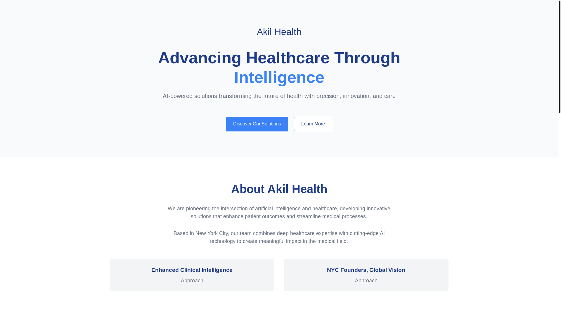 website screenshot of https://akil-health-v1.pages.dev/