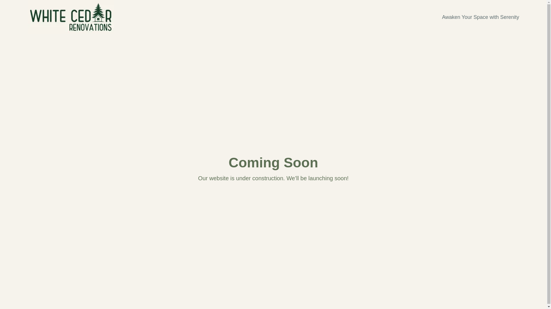 website screenshot of https://whitecedarrenovations.com/
