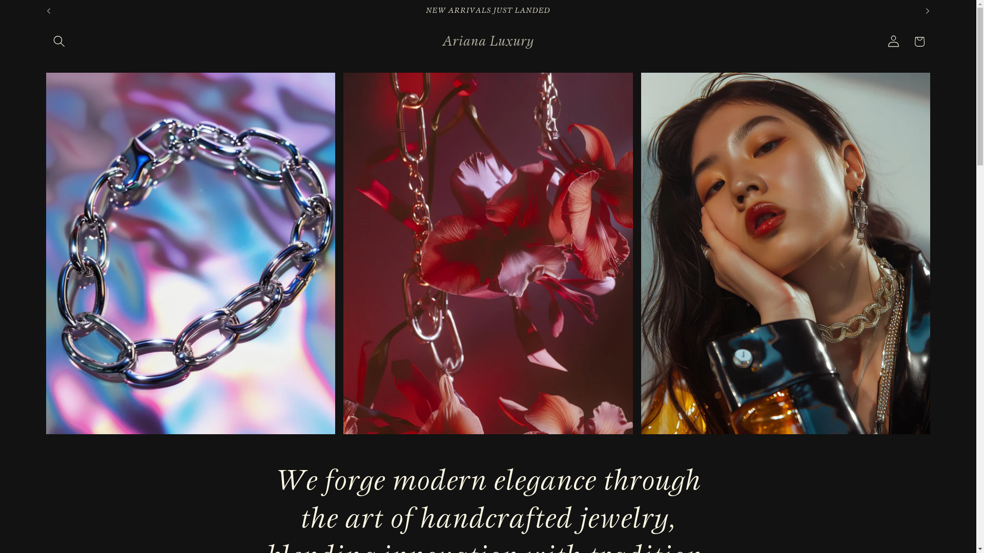 website screenshot of https://arianaluxury.store/