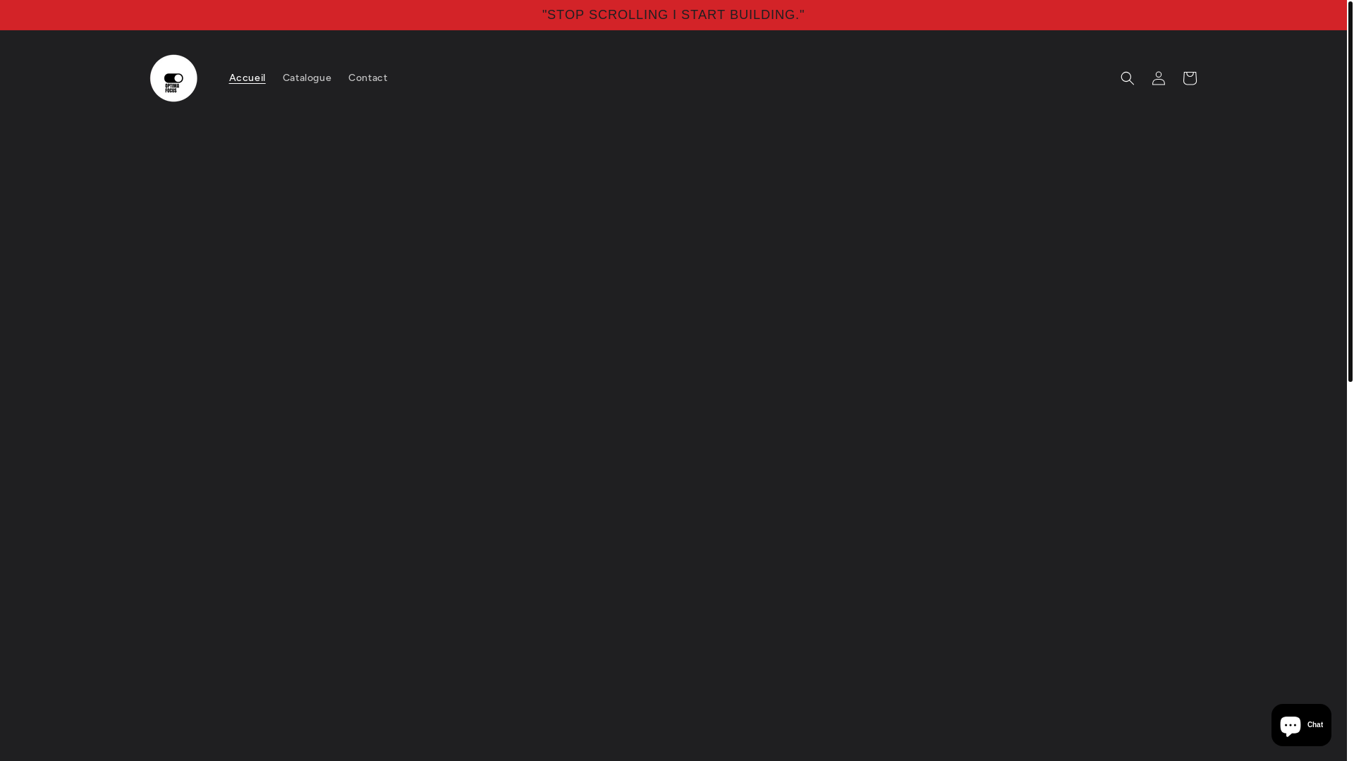 website screenshot of https://optimafocus.shop/