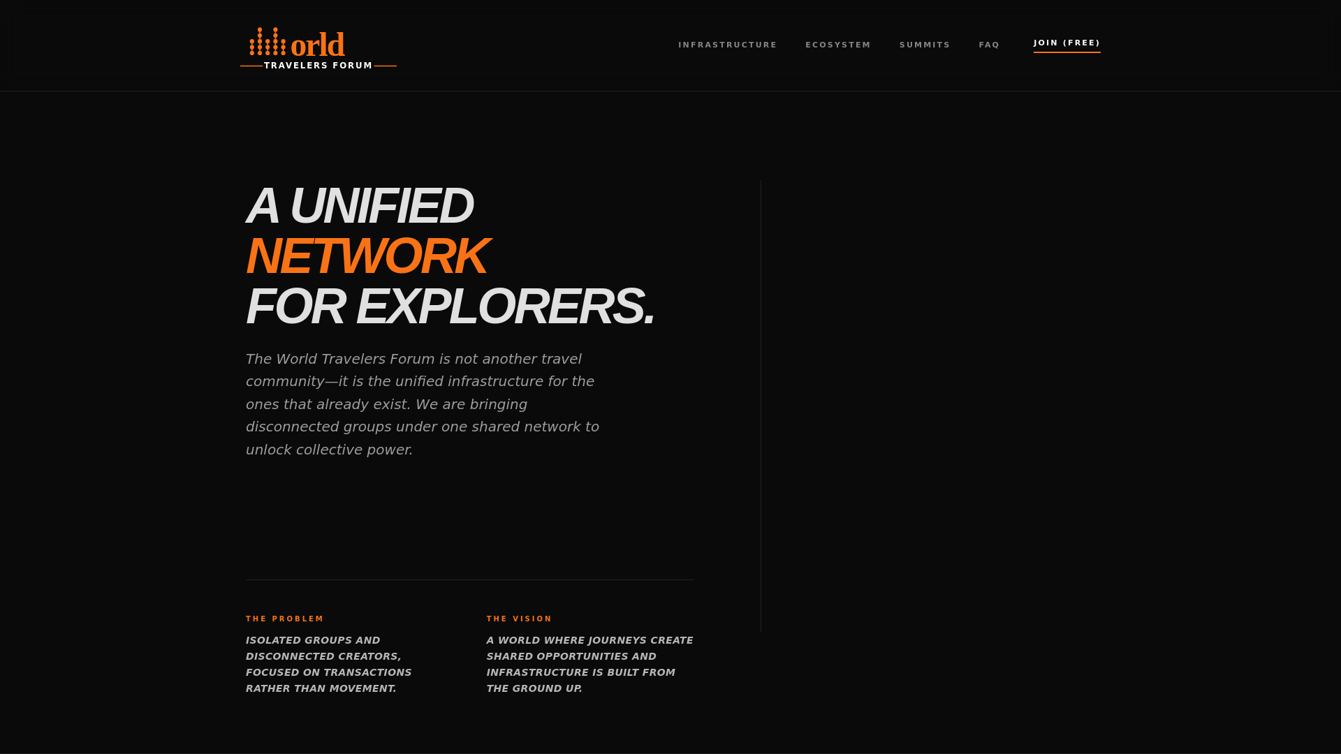 website screenshot of https://worldtravelers.forum/