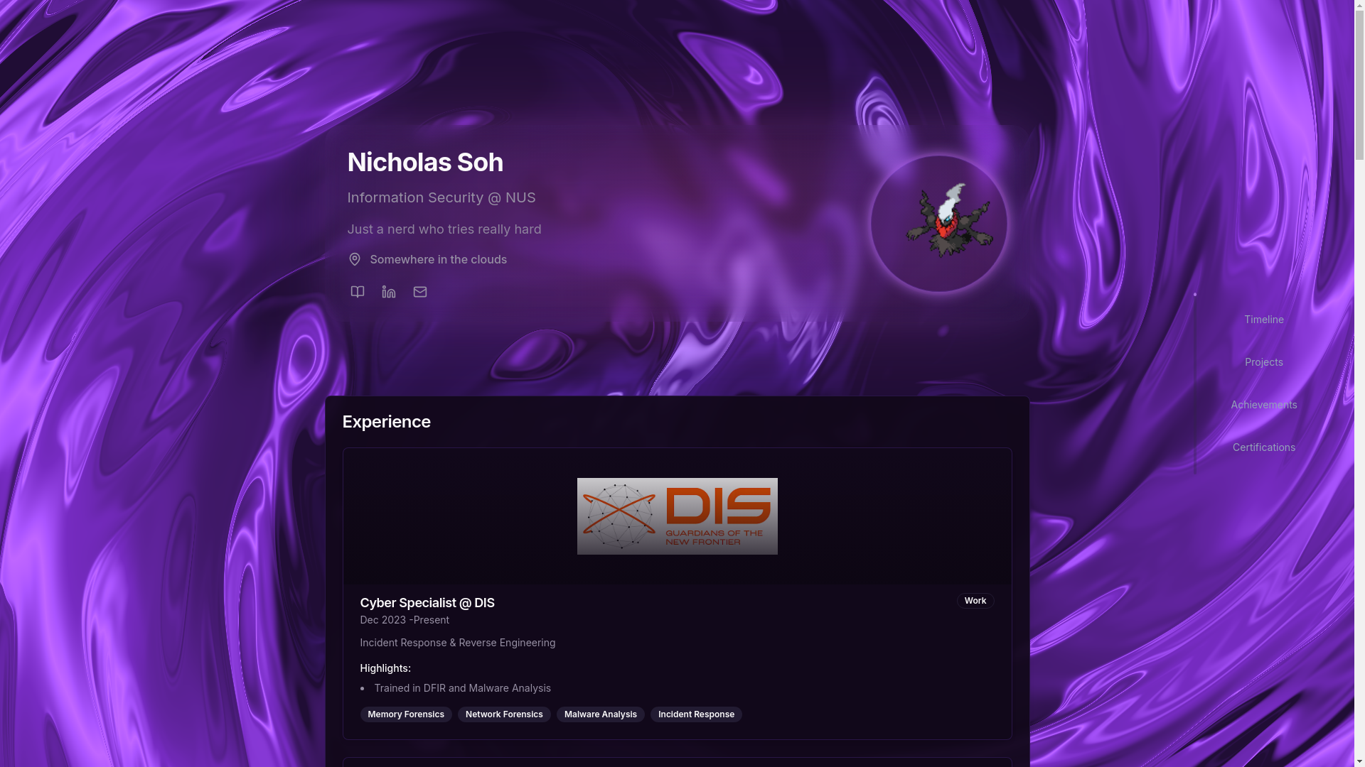 website screenshot of https://nicholasdoescode-github-io.pages.dev/