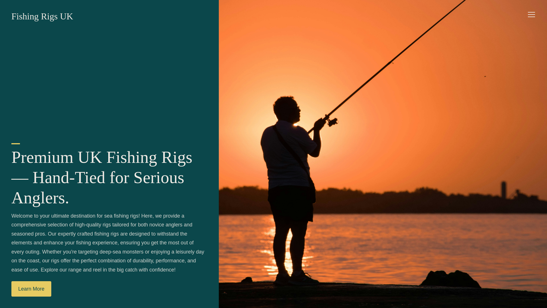 website screenshot of https://fishing-rigs.com/