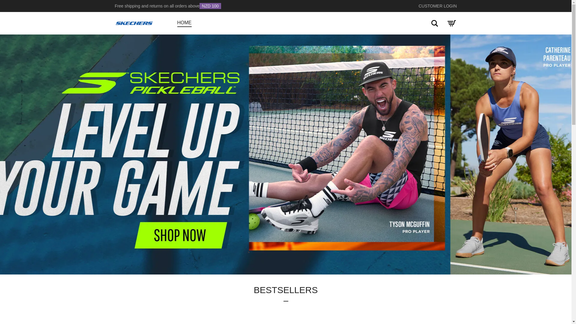website screenshot of https://skecherssnz.com/