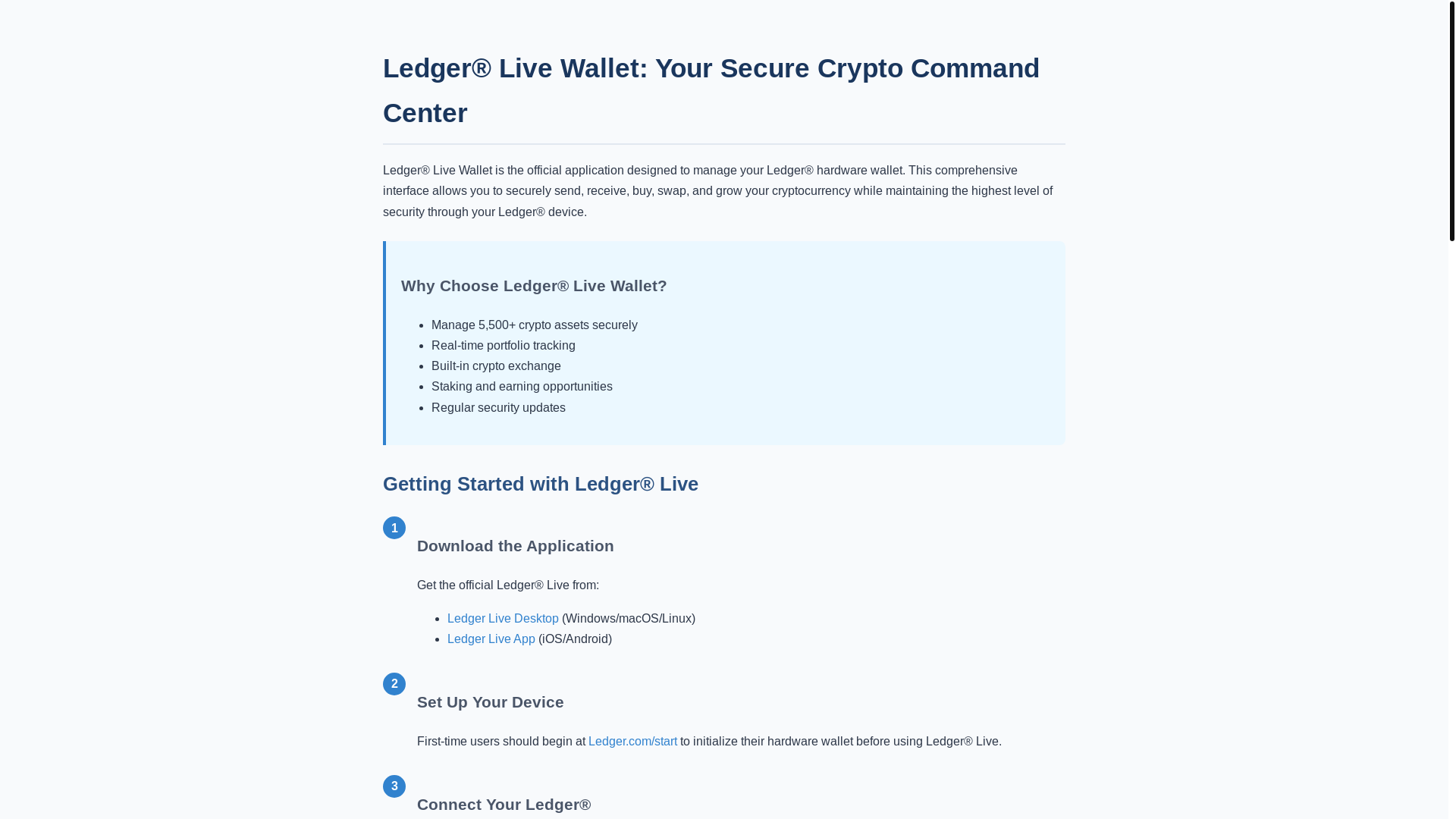website screenshot of https://wallet-ledger-live.pages.dev/