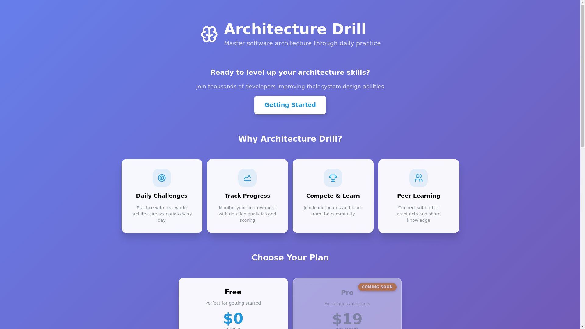 website screenshot of https://architecture-drill.pages.dev/