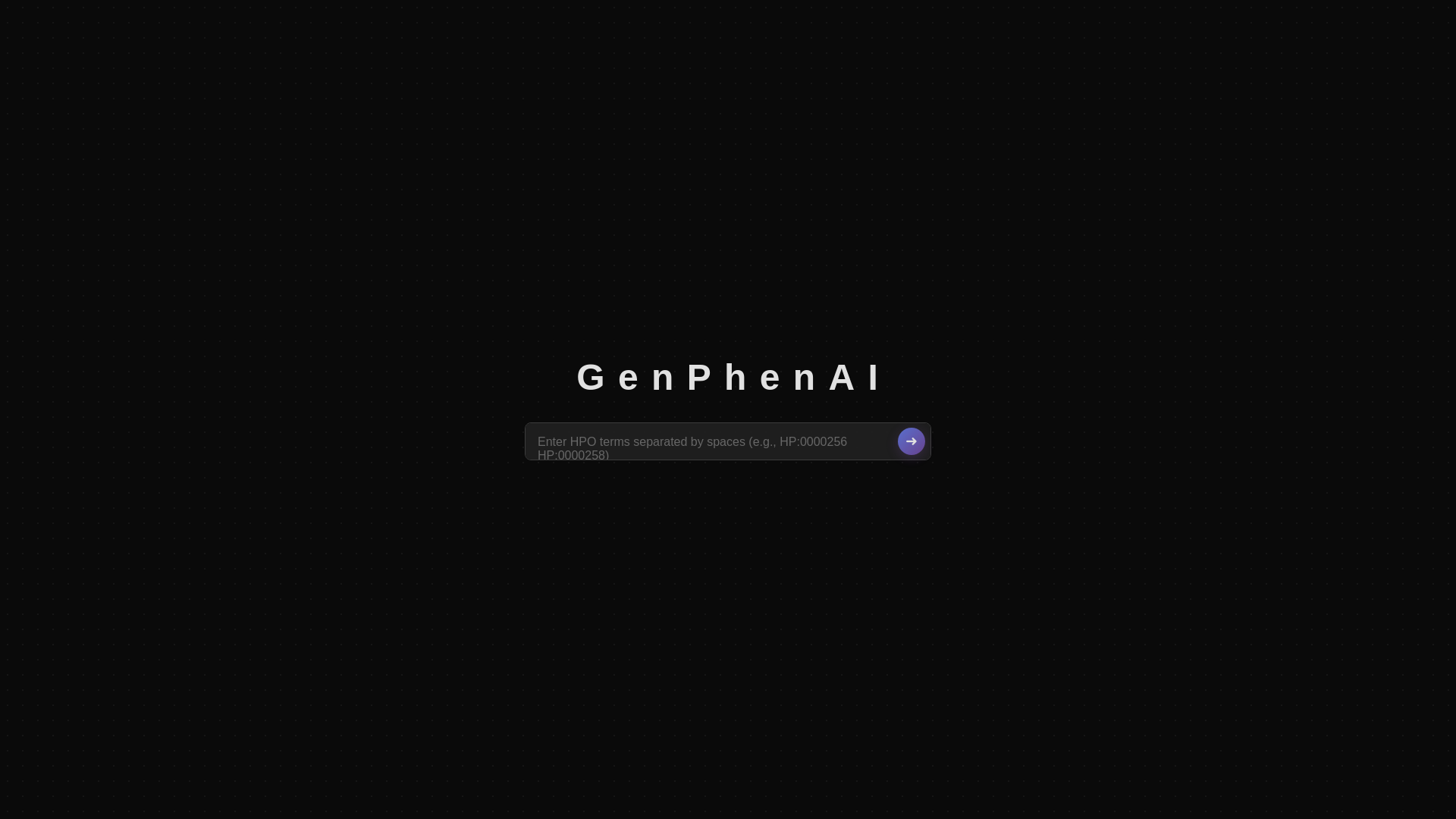 website screenshot of https://genphenai.pages.dev/