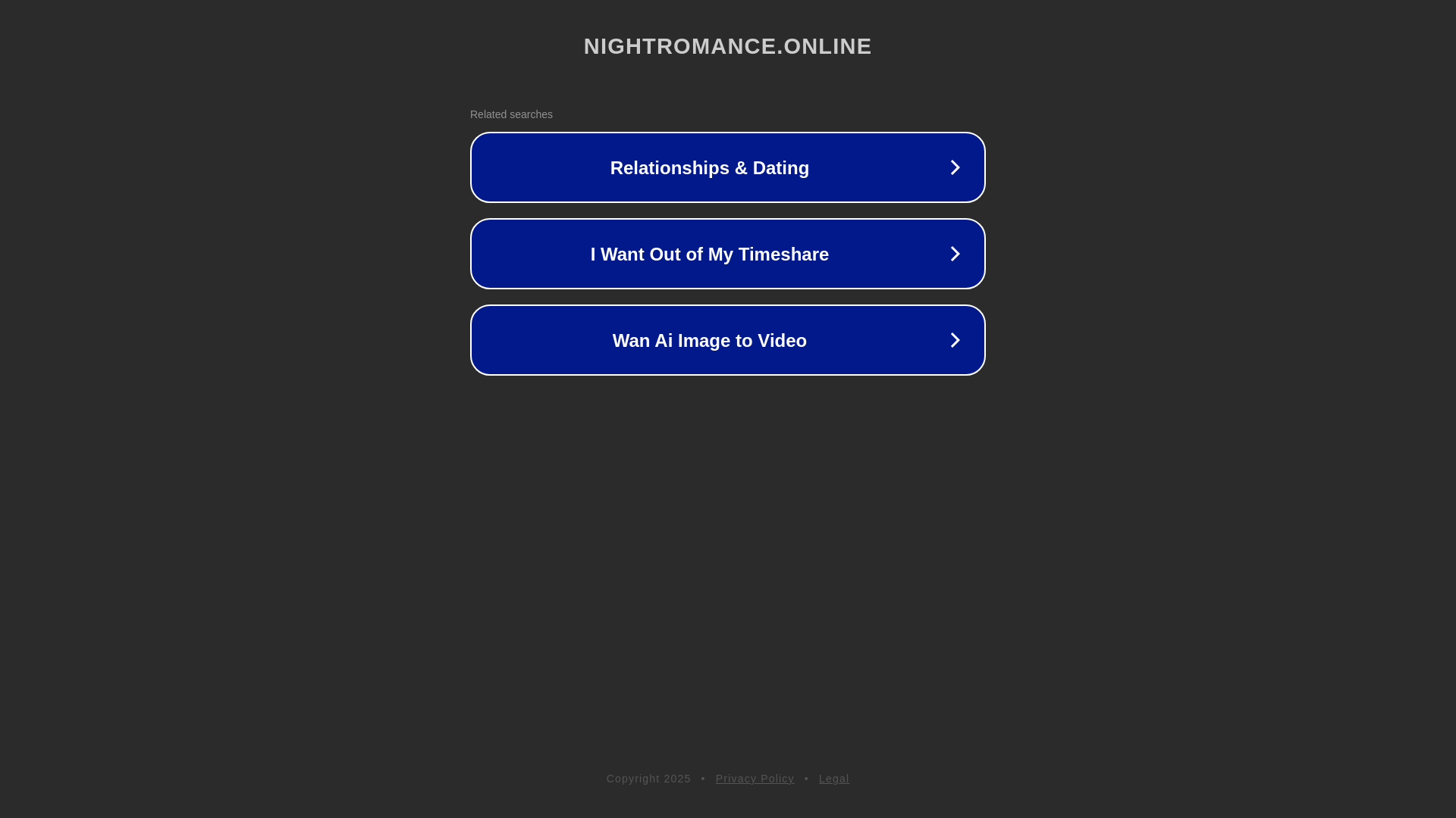 website screenshot of https://nightromance.online/